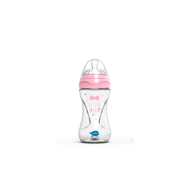 Biberon da 250ml - Rosa Little Diva